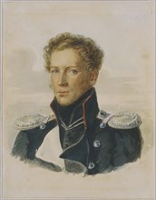 Sergey Lanskoy (1789-1832), Officer of the Chevalier Guard, 1829. Artist: Rockstuhl, Alois Gustav (1798-1877)