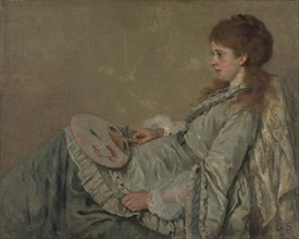 Portrait of the Artist's Wife, 1872-1873. Artist: Scholderer, Franz Otto (1834-1902)