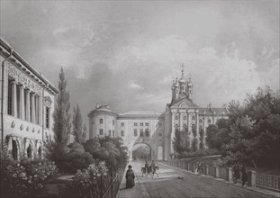 The Imperial Lyceum in Tsarskoye Selo, 1850s. Artist: Schulz, Carl (1823-1876)
