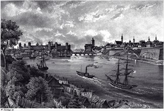 View of Narva, c. 1850. Artist: Stavenhagen, Wilhelm Siegfried (1814-1881)