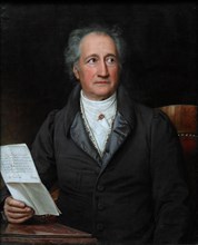 Portrait of the author Johann Wolfgang von Goethe (1749-1832), 1828. Artist: Stieler, Joseph Karl (1781-1858)