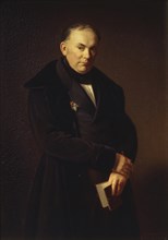 Portrait of the poet Vasily Zhukovsky (1783-1852), 1844. Artist: Hildebrandt, Ferdinand Theodor (1804-1874)