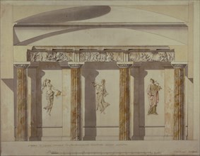 Design for the Large Cabinet in the Pavlovsk Palace, Early 1780s. Artist: Cameron, Charles (ca. 1730/40-1812)