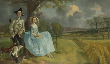 Mr and Mrs Andrews, 1750. Artist: Gainsborough, Thomas (1727-1788)