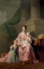 Queen Charlotte (1744-1818), with her Two Eldest Sons, 1769. Artist: Ramsay (1713-1784)