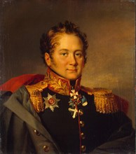 Portrait of General Alexander Alexandrovich Pisarev (1780-1848), before 1825. Artist: Dawe, George (1781-1829)