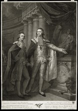 Portrait of Grand Dukes Alexander Pavlovich and Constantine Pavlovich of Russia, 1797. Artist: Walker, James (1748-ca. 1808)