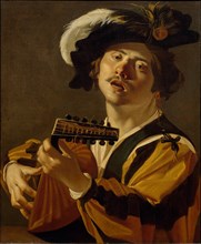 The Lute Player, 1622. Artist: Baburen, Dirck (Theodor), van (1595-1624)