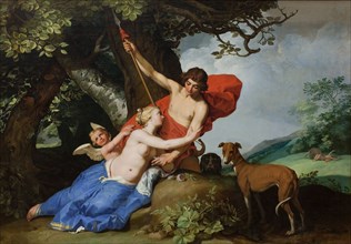 Venus and Adonis, 1632. Artist: Bloemaert, Abraham (1566-1651)