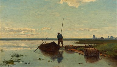 Polder landscape, 1880-1882. Artist: Gabriël, Paul Joseph Constantin (1828-1903)