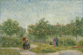 Courting couples in the Voyer d'Argenson Park in Asnières, 1887. Artist: Gogh, Vincent, van (1853-1890)