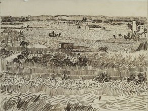 The Harvest in Provence (for Émile Bernard), 1888. Artist: Gogh, Vincent, van (1853-1890)