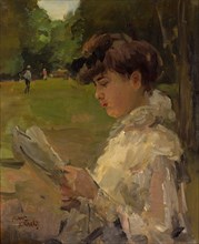 Girl reading, c. 1906. Artist: Israëls, Isaac (1865-1934)
