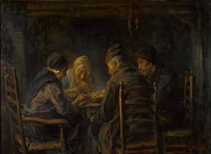 Potato eaters, c. 1902. Artist: Israëls, Jozef (1824-1911)