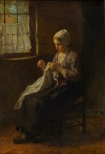 The young seamstress, c. 1880. Artist: Israëls, Jozef (1824-1911)
