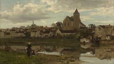 View at Montigny-sur-Loing, 1870. Artist: Maris, Jacob (1837-1899)