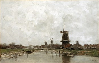 The Five Windmills, 1878. Artist: Maris, Jacob (1837-1899)
