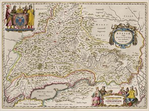 Southern Russia Map (From: Partes Septentrionalis et Orientalis), 1664. Artist: Massa, Isaac Abrahamsz. (1586-1643)