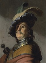A man in a gorget and cap. Artist: Rembrandt van Rhijn (1606-1669)