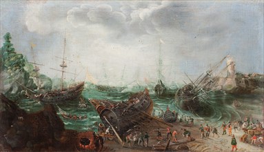 Harbour scene, c. 1615. Artist: Willaerts, Adam (1577-1664)