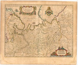Map of Russia (From: Theatrum Orbis Terrarum...), 1645. Artist: Blaeu, Willem Janszoon (1571-1638)