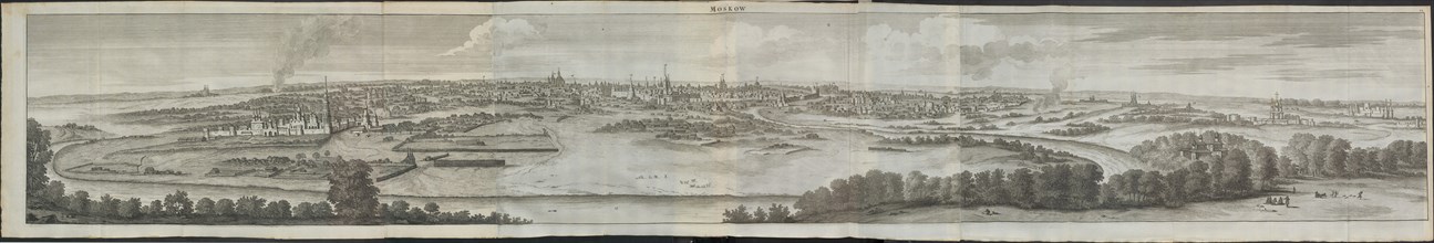 Moscow (From: Reizen over Moskovië), 1711. Artist: Bruijn, Cornelis de (1652-1727)