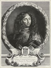 Portrait of the poet Jan Andrzej Morsztyn (1621-1693), 1670s. Artist: Edelinck, Jan (1643-1680)