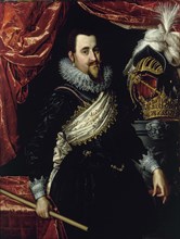 Portrait of King Christian IV of Denmark (1577-1648), c. 1615. Artist: Isaacsz, Pieter (1569-1625)