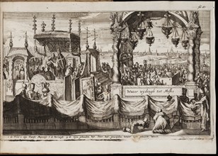 The Great Blessing of Waters at Moscow, 1677. Artist: Luyken, Jan (Johannes) (1649-1712)