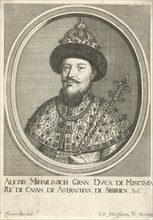 Portrait of the Tsar Alexis I Mikhailovich of Russia (1629-1676), 1670. Artist: Meyssens, Cornelis (c. 1640-after 1673)
