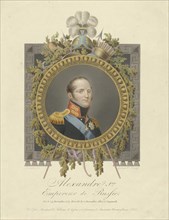 Portrait of Emperor Alexander I (1777-1825), 1825. Artist: Nieuwhoff, Walraad (1790-1837)