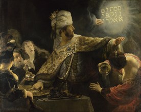 Belshazzar's Feast, ca 1637. Artist: Rembrandt van Rhijn (1606-1669)