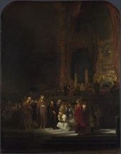 The Woman taken in Adultery, 1644. Artist: Rembrandt van Rhijn (1606-1669)