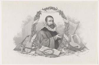 Portrait of the Composer Jan Pieterszoon Sweelinck (1562-1621). Artist: Taurel, Charles Eduard (1824-1892)