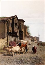 The Kocu Cart, 1870. Artist: Formis (Befani), Achille (1832-1906)