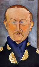 Portrait of the painter Léon Bakst (1866-1924), 1917. Artist: Modigliani, Amedeo (1884-1920)