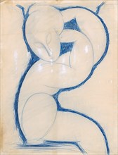 Caryatid, 1913-1915. Artist: Modigliani, Amedeo (1884-1920)