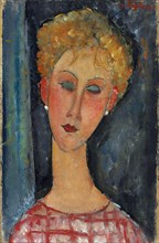 La blonde aux boucles d'oreille, 1918-1919. Artist: Modigliani, Amedeo (1884-1920)