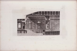 Cross-Section of the Auditorium of the Hermitage Theatre, 1783. Artist: Quarenghi, Giacomo Antonio Domenico (1744-1817)