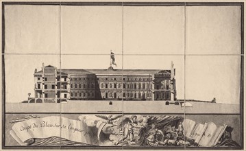 Saint Michael's Castle in Saint Petersburg, 1797. Artist: Brenna, Vincenzo (1745-1820)