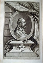 Portrait of Ludovico Ariosto (1474-1533), 1730. Artist: Orsolini, Carlo (1704-1780)