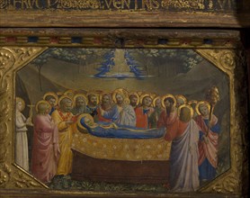 The Death of the Virgin (The Annunciation retable with 5 Predella scenes), 1430-1432. Artist: Angelico, Fra Giovanni, da Fiesole (ca. 1400-1455)