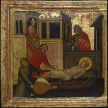 The Martyrdom of Saint Lawrence. Scenes from the Life of Saint Lawrence, predella, ca 1412. Artist: Lorenzo di Niccolò (active 1391-1414)