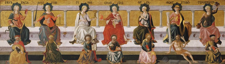 The Seven Virtues, c. 1450. Artist: Pesellino, Francesco di Stefano (1422-1457)