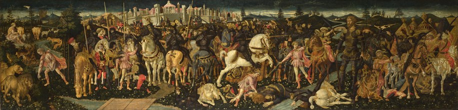 The Story of David and Goliath, c. 1450. Artist: Pesellino, Francesco di Stefano (1422-1457)