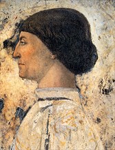 Sigismondo Pandolfo Malatesta (Detail of Fresco in Tempio Malatestiano, Rimini), 1451. Artist: Piero della Francesca (ca 1415-1492)
