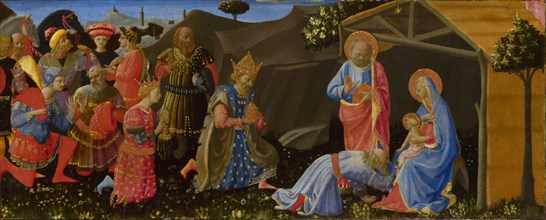 The Adoration of the Magi, c. 1433-1434. Artist: Strozzi, Zanobi (1412-1468)