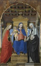 The Virgin and Child with Saint Catherine of Alexandria and Saint Catherine of Siena, c. 1490. Artist: Bergognone, Ambrogio (1453-1523)