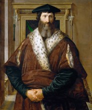 Portrait of a Man (Malatesta Baglione), c.1535. Artist: Parmigianino (1503-1540)