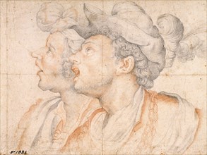 Two Youths' Heads, ca 1590. Artist: Procaccini, Camillo (1561-1629)